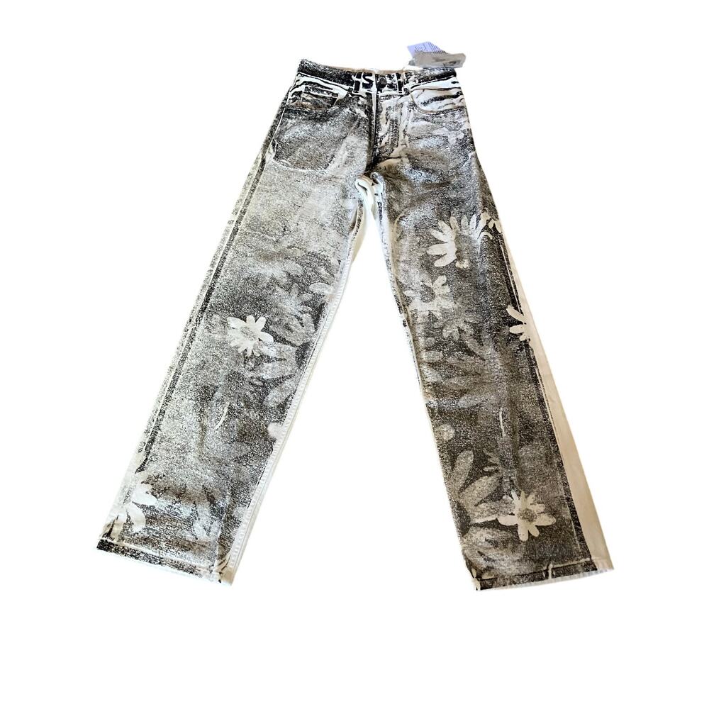 MM6 Maison Margiela Graphic Print Tapered Leg Trousers NWT Size: 26 - Picture 9 of 9